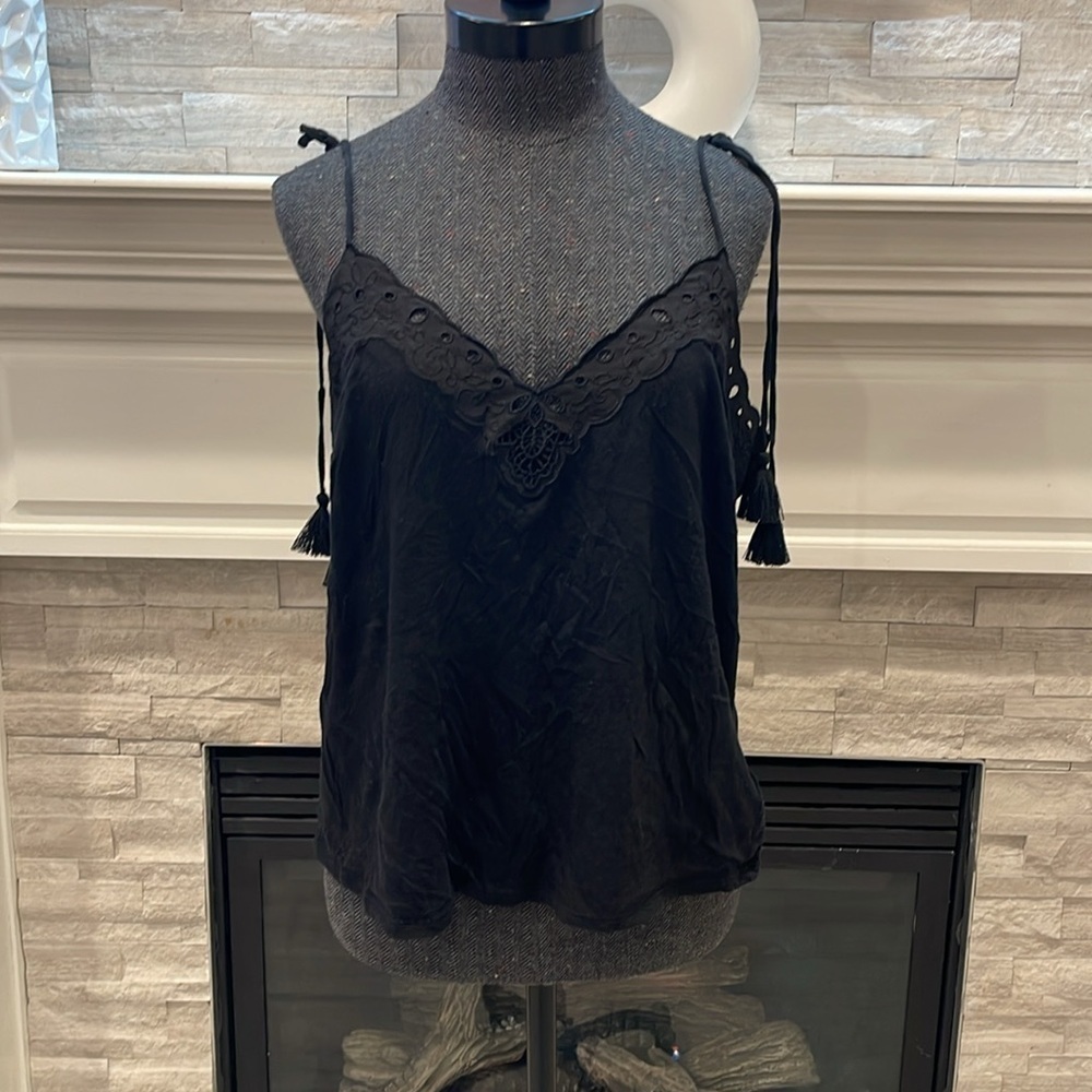 Express Black Lace Top Cami Size Medium